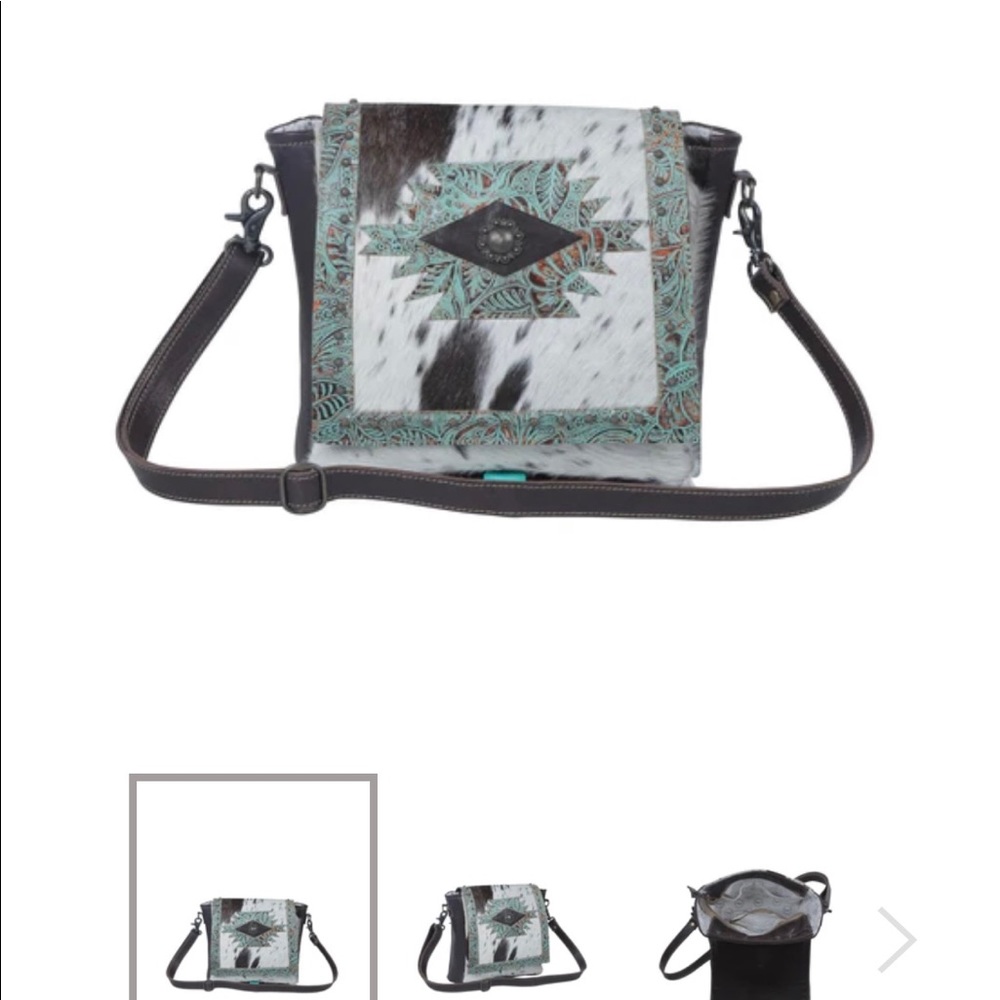 NEW WITH TAGS! Myra Bag - Teal Flowers Concealed Bag - Picture 7 of 10
